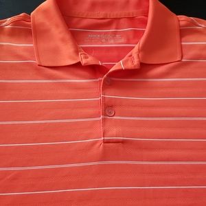 NikeGolf Striped Shirt Sized Medium